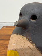 Bitossi Italian Ceramic Black and Yellow Penguin, 8.5”. As-Is, Read Description