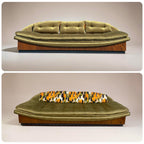 Mid Century Modern Adrian Pearsall Platform Gondola Sofa, Fully Restored