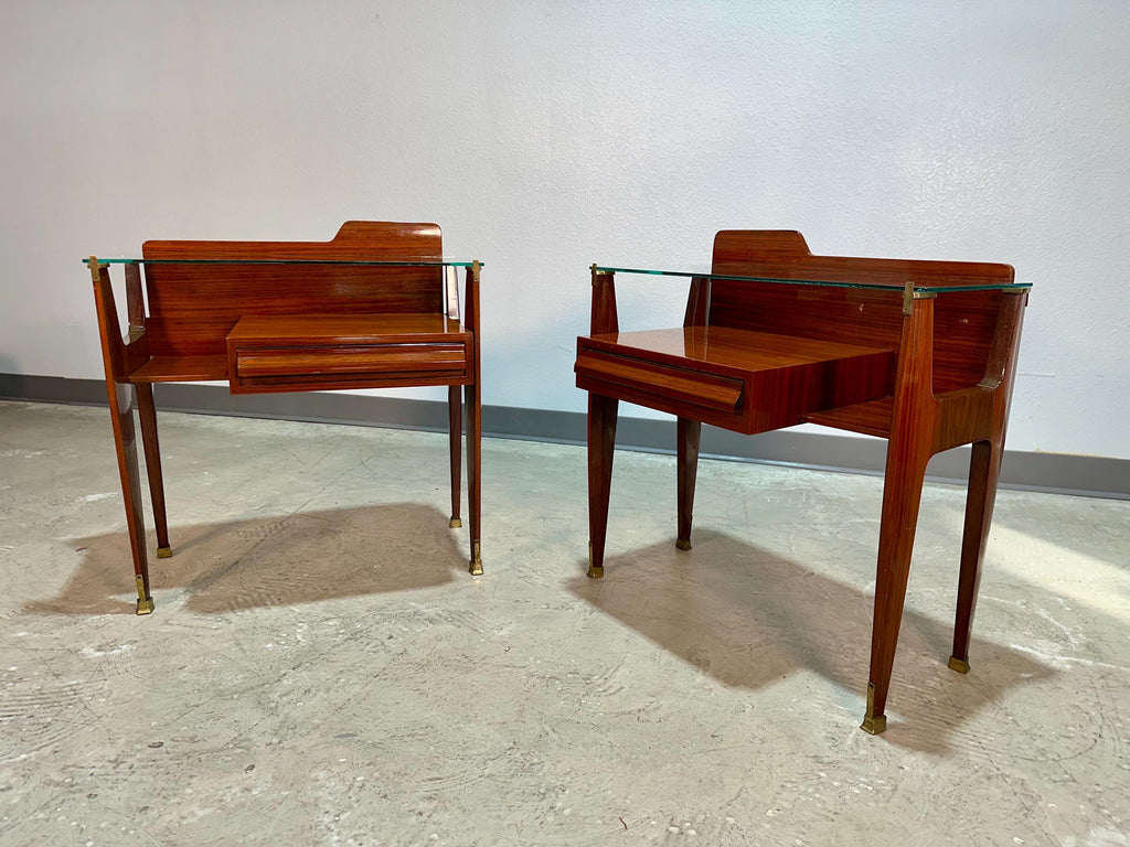 Pair of Italian Mid Century Modern Nightstands c.1950’s