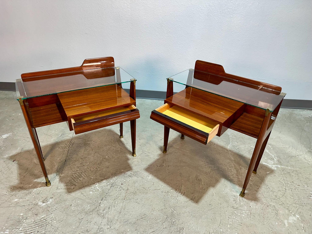 Pair of Italian Mid Century Modern Nightstands c.1950’s