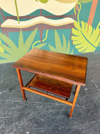 Mid Century Danish Rosewood Bar Cart, Tea Trolley