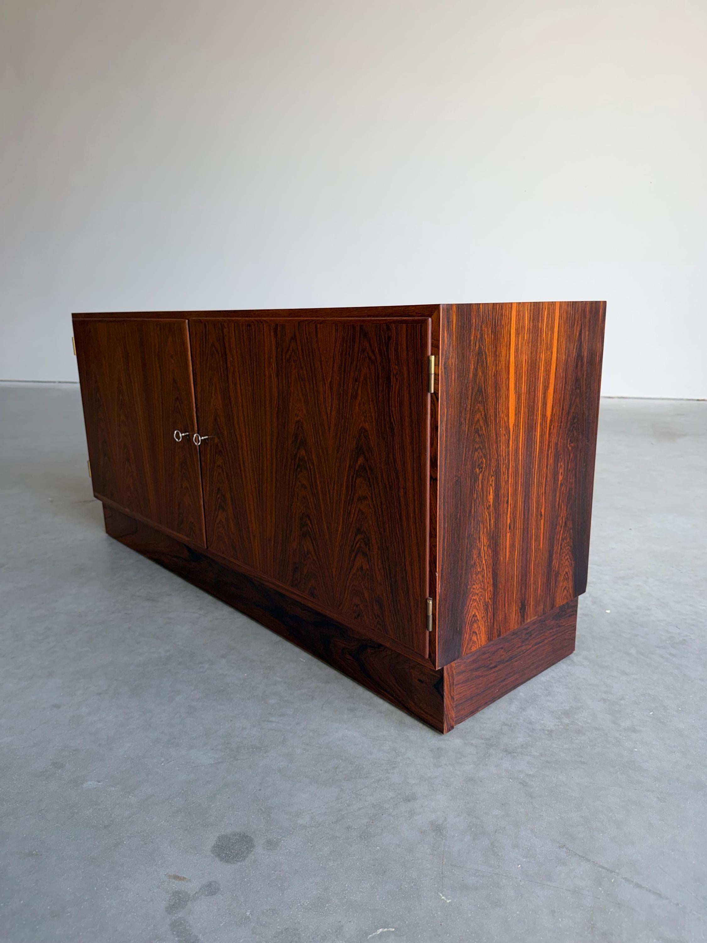 Mid Century Modern Danish Rosewood Credenza by Poul Hundevad