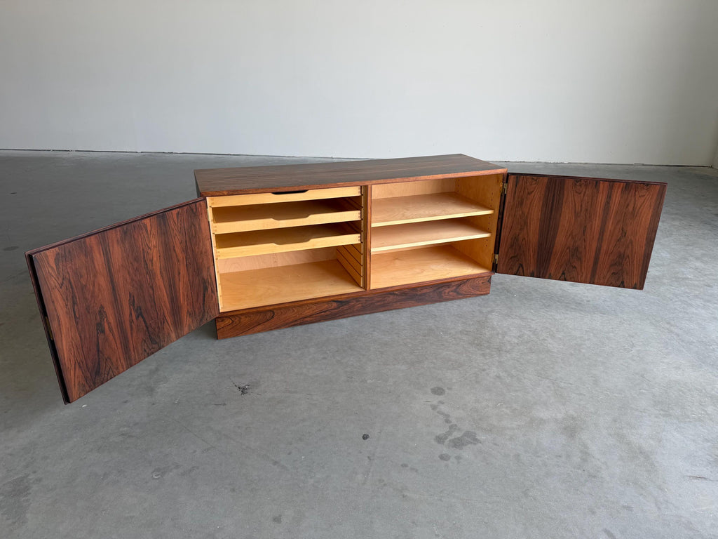 Mid Century Modern Danish Rosewood Credenza by Poul Hundevad