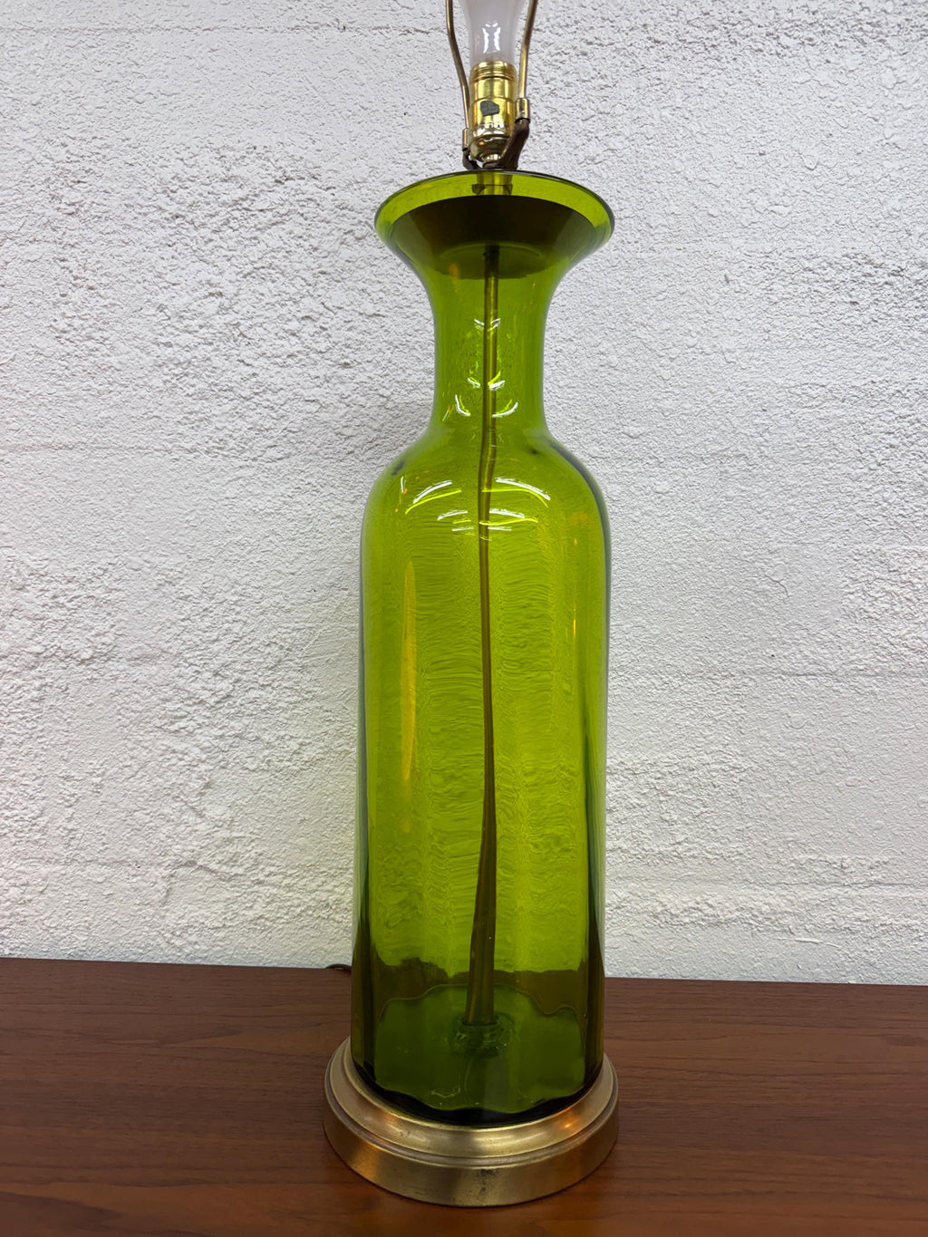 Mid Century Modern Large 1960’s Blenko Glass Table Lamp (Shade not Included)
