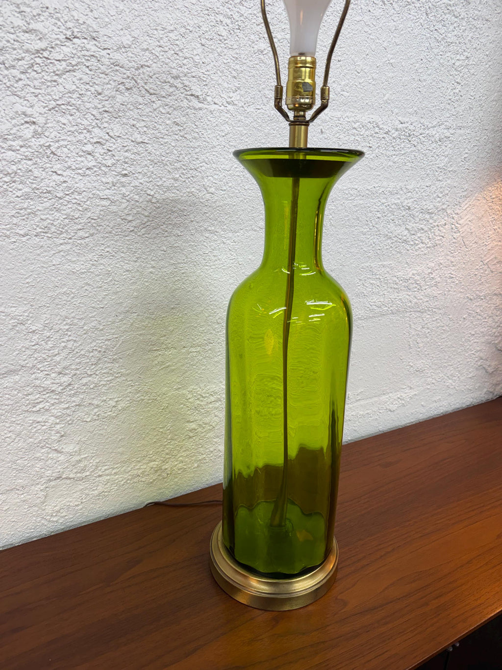 Mid Century Modern Large 1960’s Blenko Glass Table Lamp (Shade not Included)