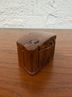 Vintage Hand Carved Don Rupard Walnut 4 Piece Puzzle Box, Signed