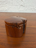 Vintage Hand Carved Don Rupard Walnut 4 Piece Puzzle Box, Signed