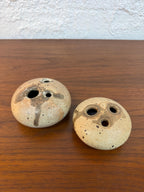 Pair of Vintage Robert Lynn Gault Pod Rock Vase Weed Pots, in style of Tom McMillin