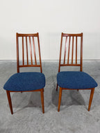 Danish Teak Mid Century Dining Chairs, Set of 4, Reupholstered