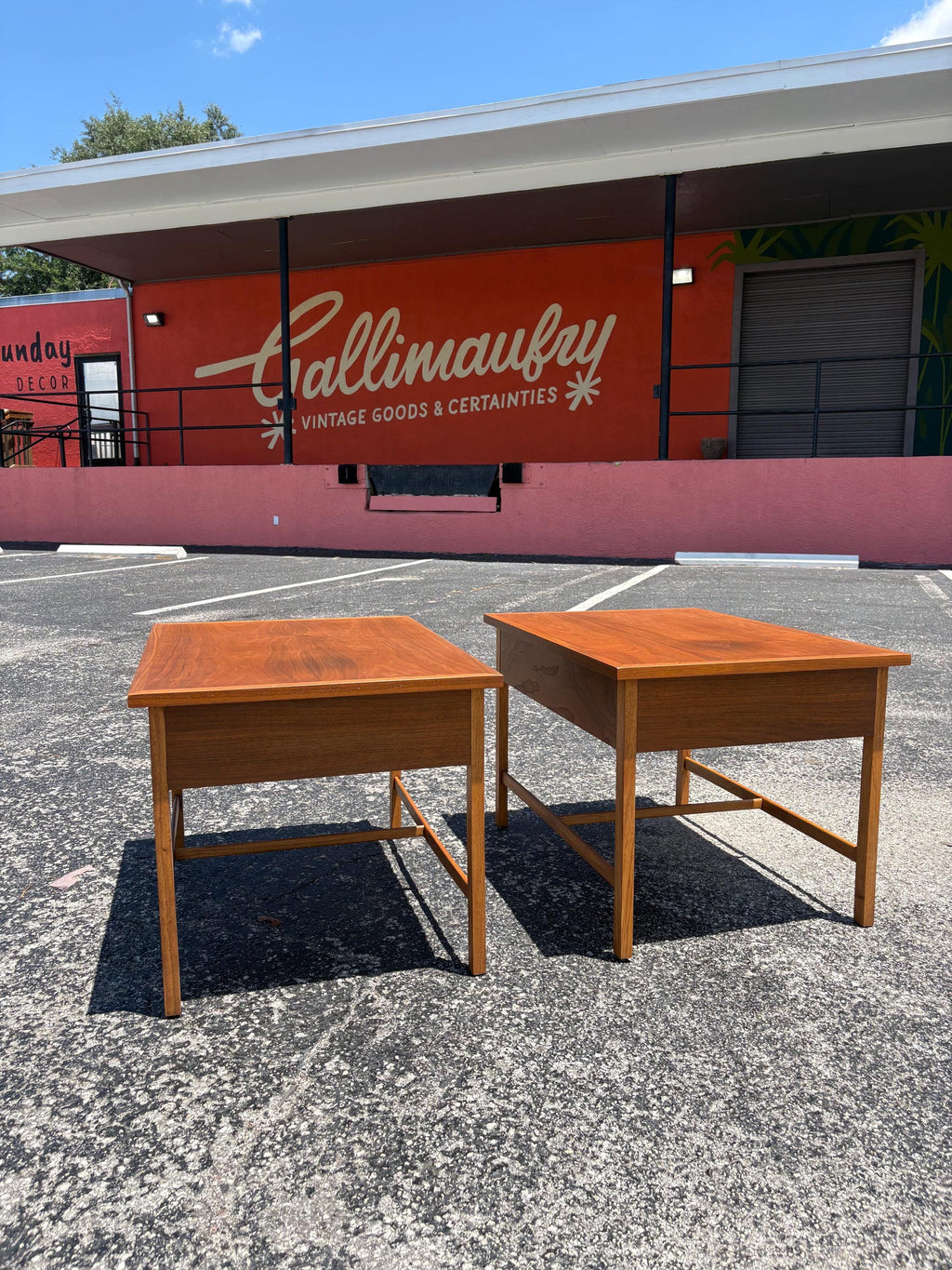 Paul McCobb for Lane Delineator Side Table or Nightstand Pair, Refinished