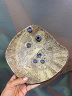 Mid Century Brutalist Studio Pottery Console Bowl by Harold Nosti