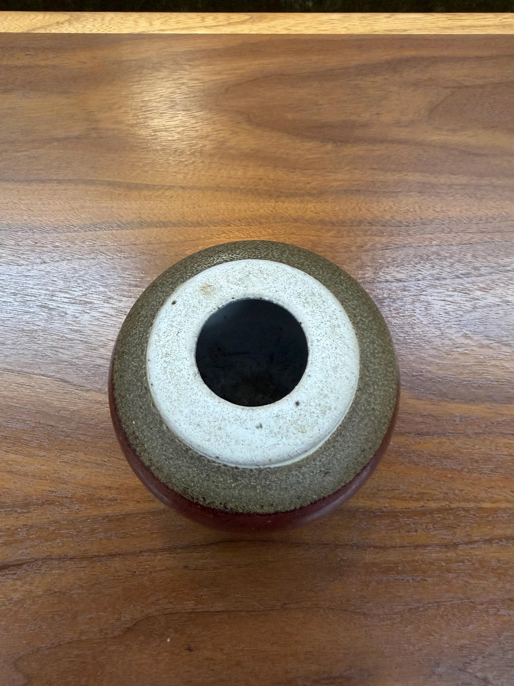 Mid Century Studio Pottery Small Ball Vase