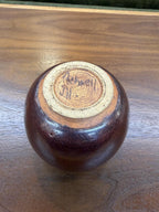 Mid Century Studio Pottery Small Ball Vase