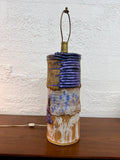 Vintage Abstract Studio Pottery Lamp