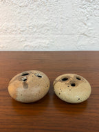 Pair of Vintage Robert Lynn Gault Pod Rock Vase Weed Pots, in style of Tom McMillin