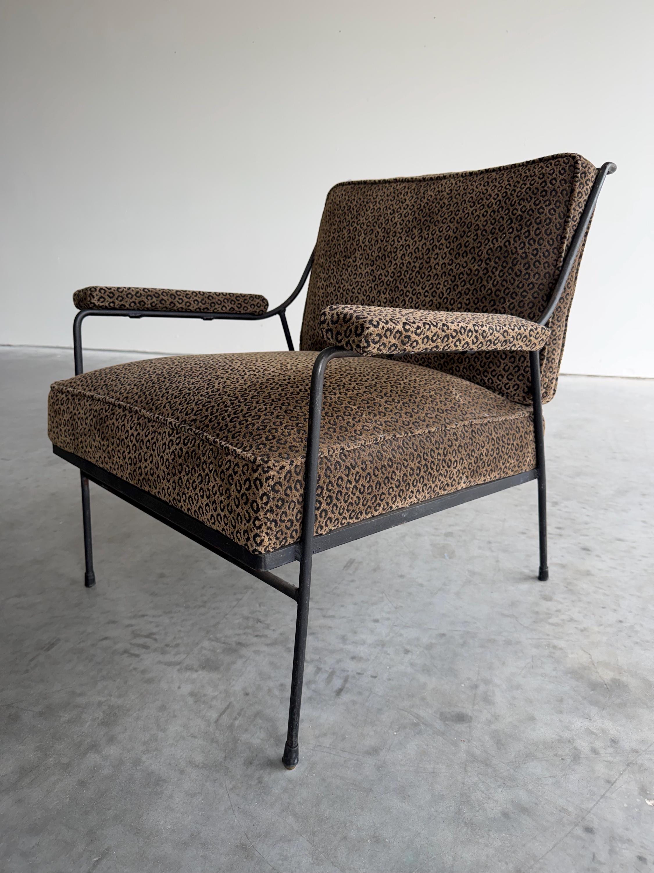 Milo Baughman for Pacific Iron Mid Century Lounge Chair