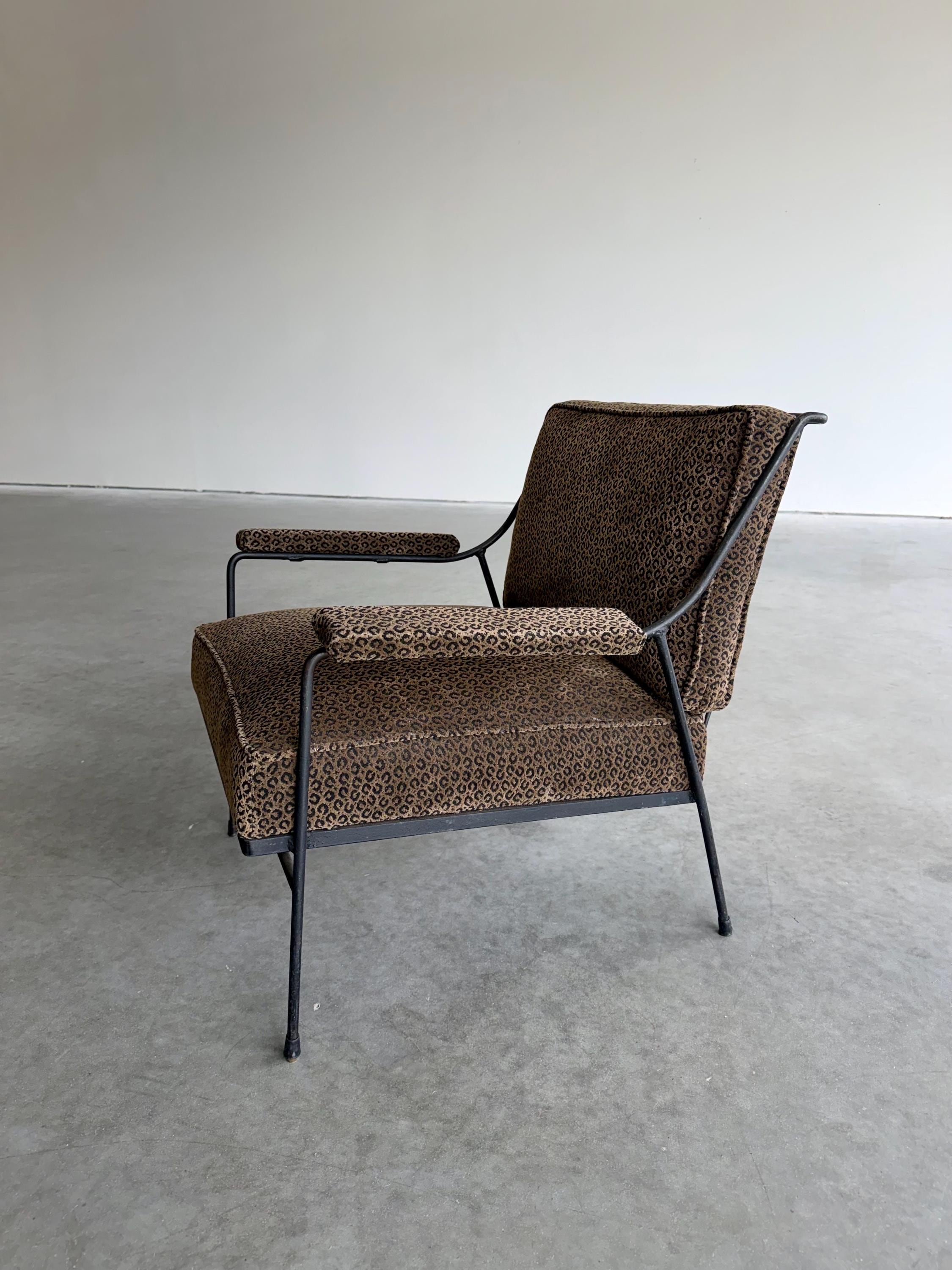 Milo Baughman for Pacific Iron Mid Century Lounge Chair