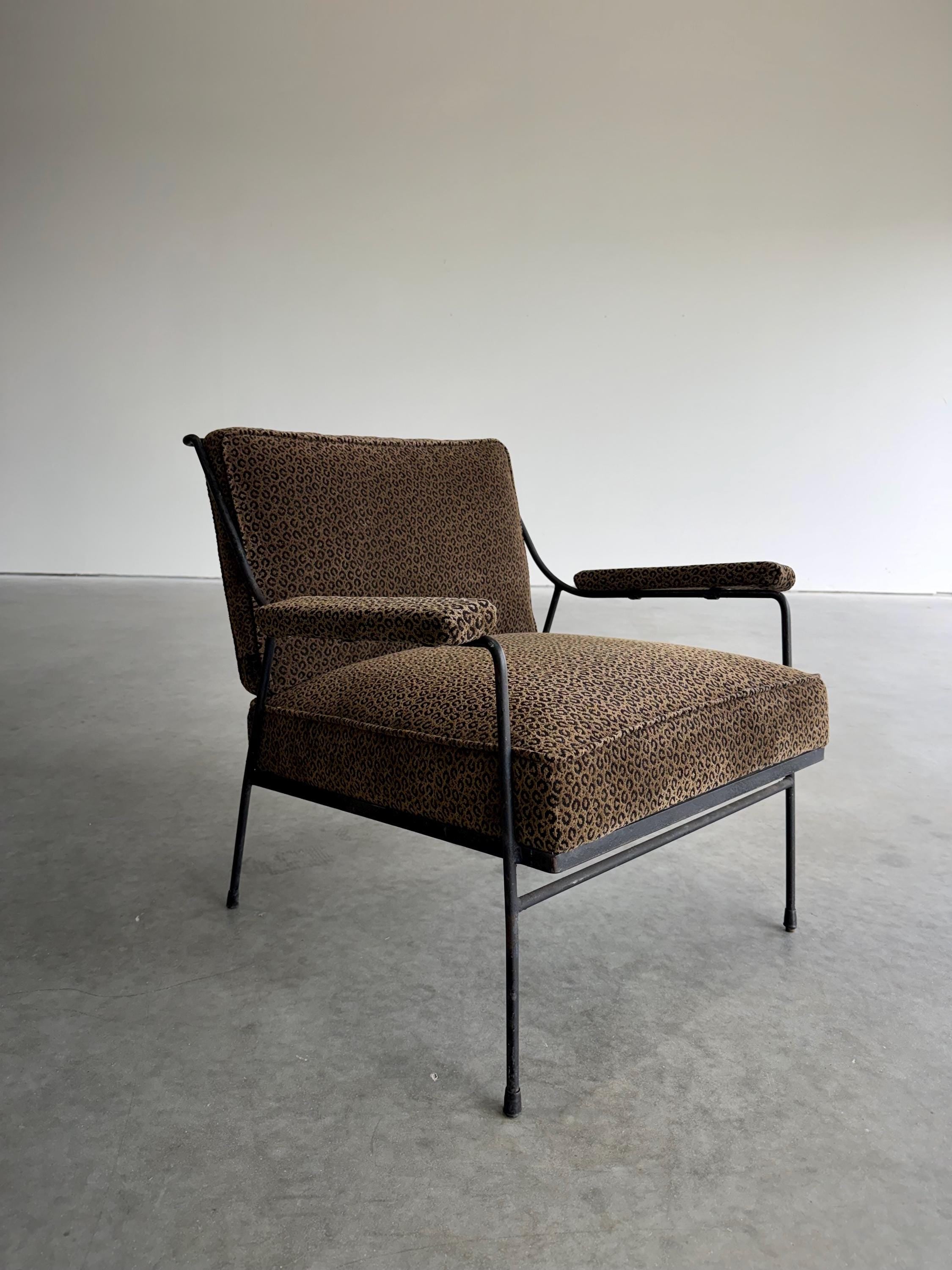 Milo Baughman for Pacific Iron Mid Century Lounge Chair