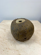 Large Mid Century Studio Pottery Weed Pot Ball Vase