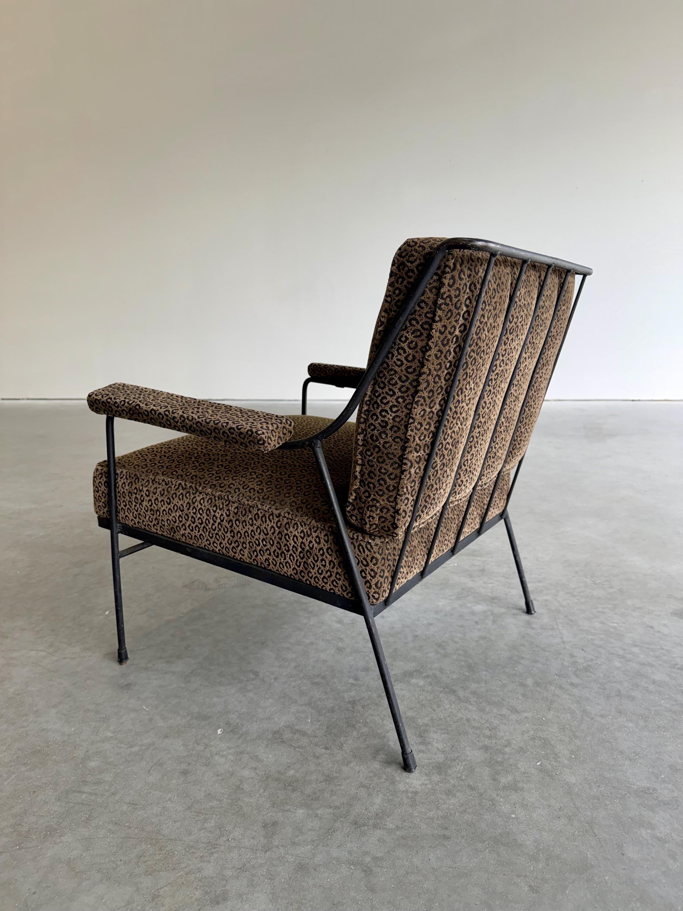 Milo Baughman for Pacific Iron Mid Century Lounge Chair