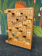 1960’s Maple 72 Drawer Library Card Catalog from USF Tampa