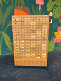 1960’s Maple 72 Drawer Library Card Catalog from USF Tampa