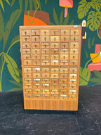 1960’s Maple 72 Drawer Library Card Catalog from USF Tampa