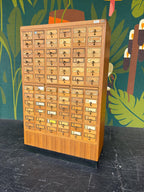 1960’s Maple 72 Drawer Library Card Catalog from USF Tampa